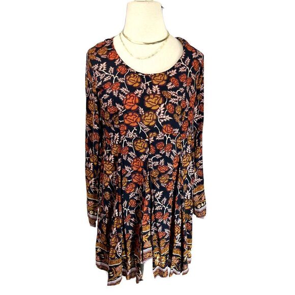 Revolve RAGA Size Medium Romper Shorts Long Sleeve Boho Cottage Peasant - Picture 2 of 13